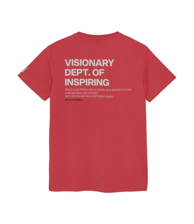 Rellix Zomer T-shirt S/S jongens - rood - print