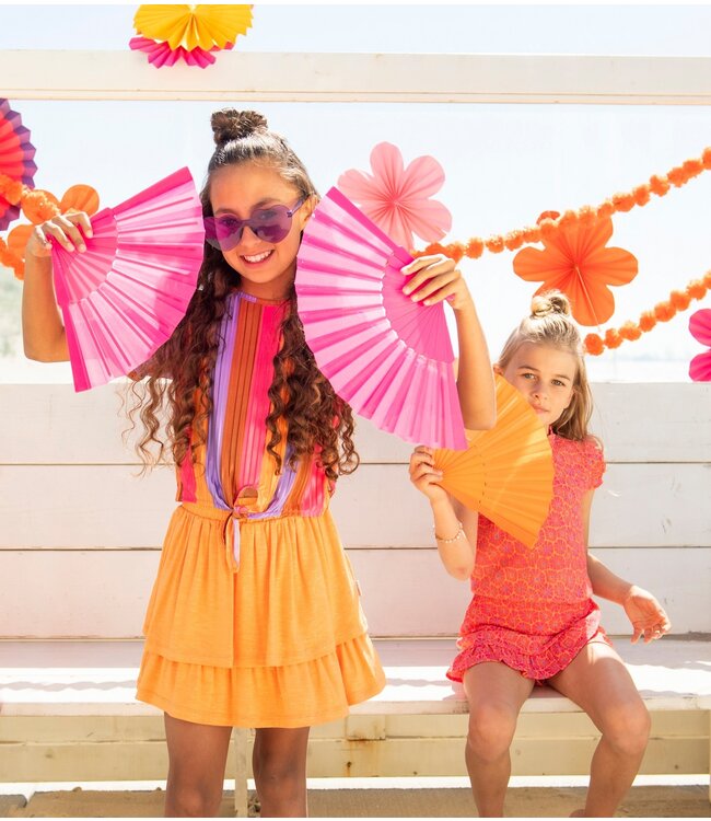 B.Nosy zomer top meisjes - multi streep - knoop - Bonny