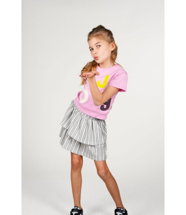 B.Nosy zomer sweat shirt meisjes - roze glazuur - Sadie