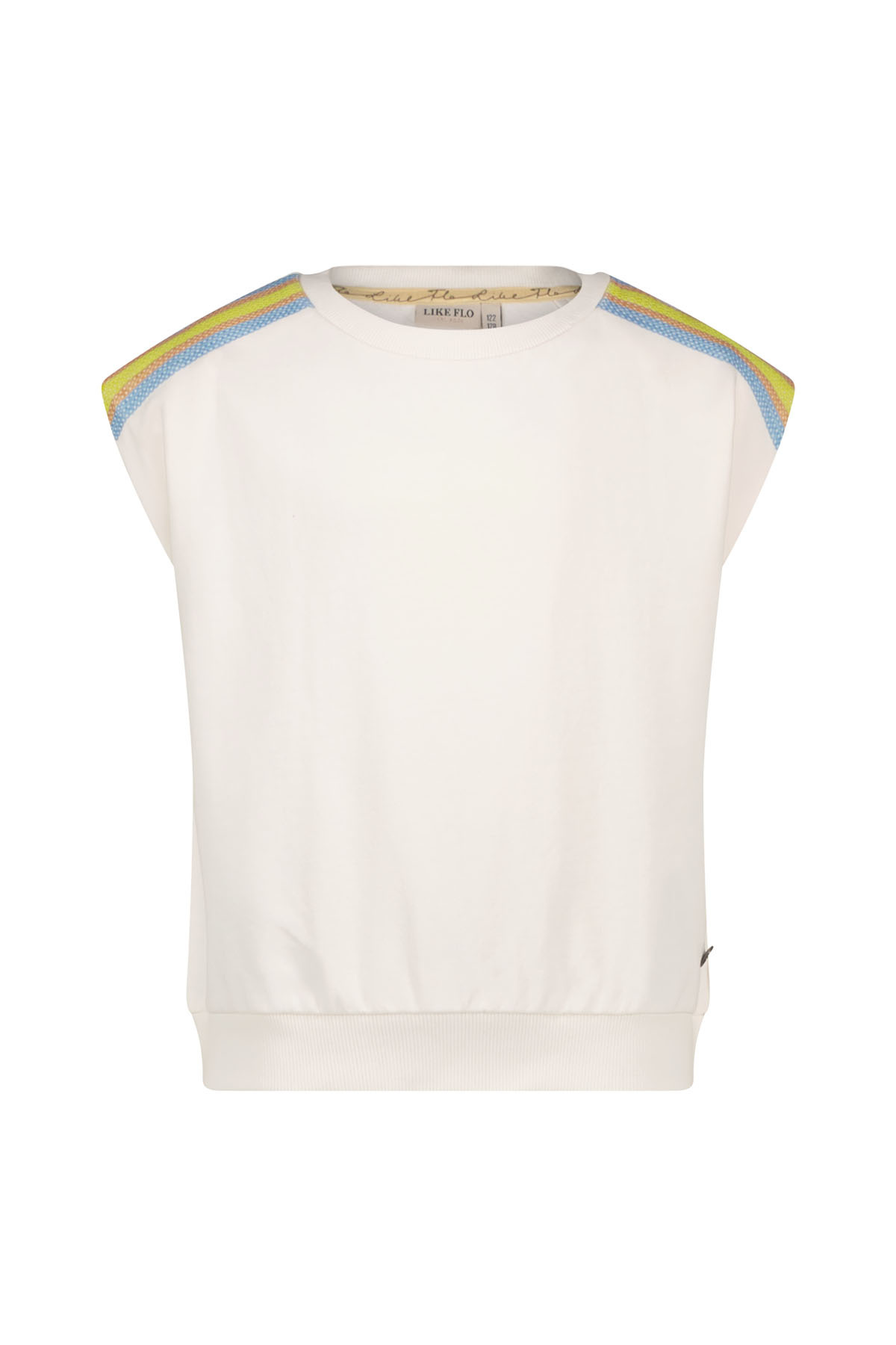 Like Flo zomer sweat shirt meisjes - off wit - Darcy afbeelding