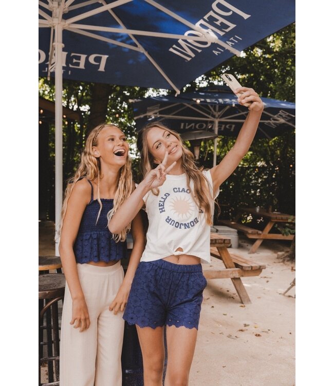 LOOXS 10sixteen Zomer top meisjes - off wit