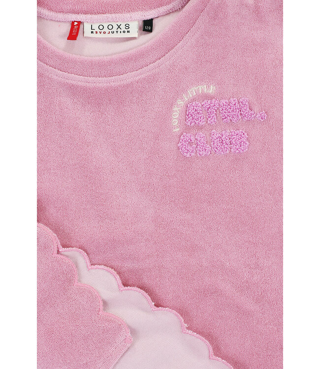 LOOXS Little Zomer top meisjes terry - roze