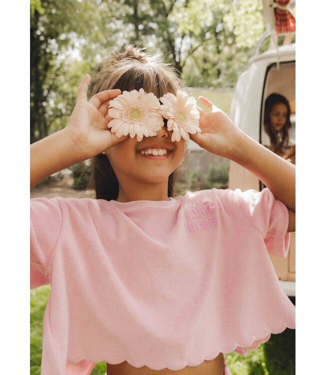 LOOXS Little Zomer top meisjes terry - roze