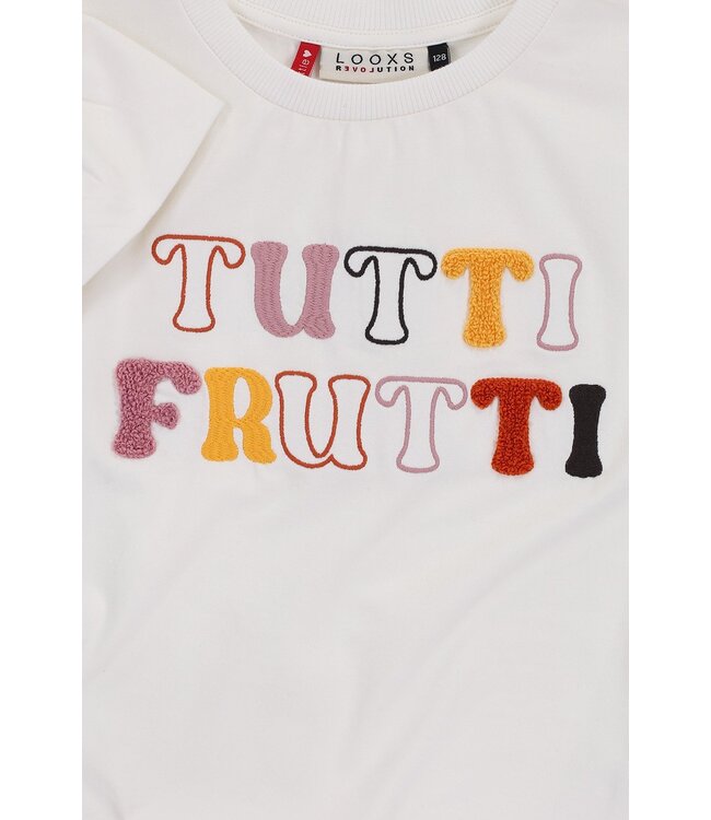LOOXS Little Zomer t-shirt meisjes s/s - off wit