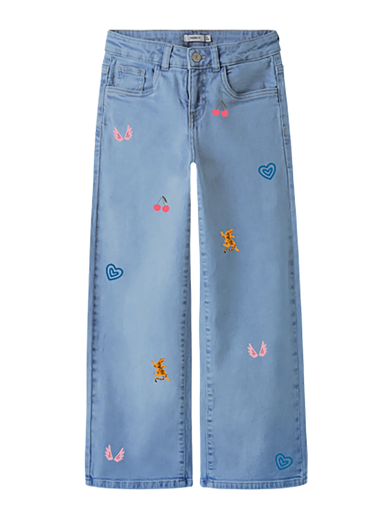 Name it Winter jeans broek meisjes - licht blauw denim afbeelding