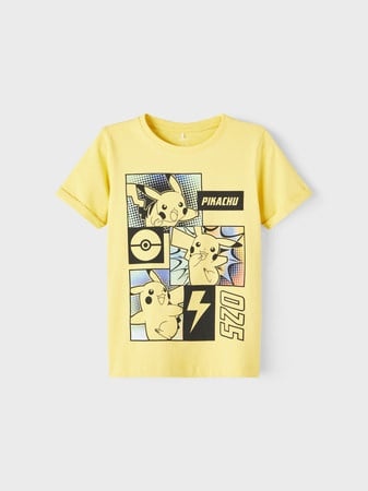 Name it zomer shirt jongens - geel - pokemon - Nkmmalfo afbeelding