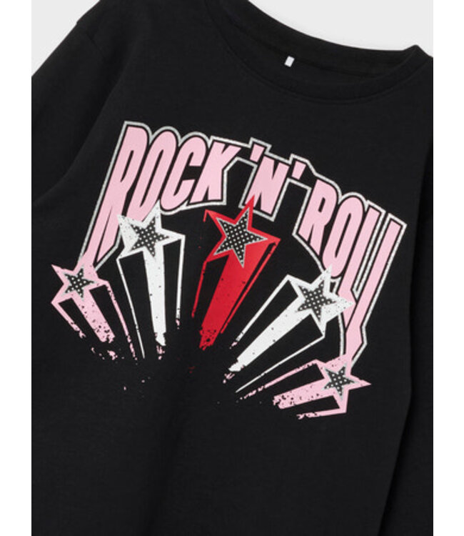 Name it zomer top meisjes - zwart - Nkfronna