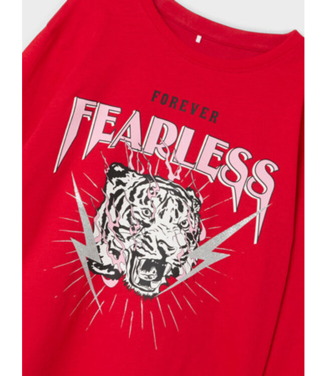 Name it zomer top meisjes - rood - Nkfronna