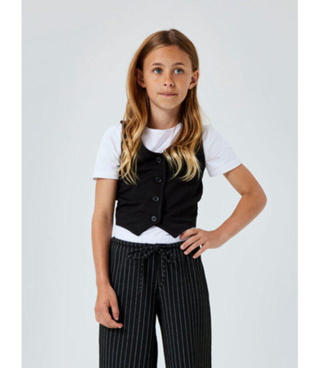 Name it zomer gilet meisjes - zwart - Nkfolgine