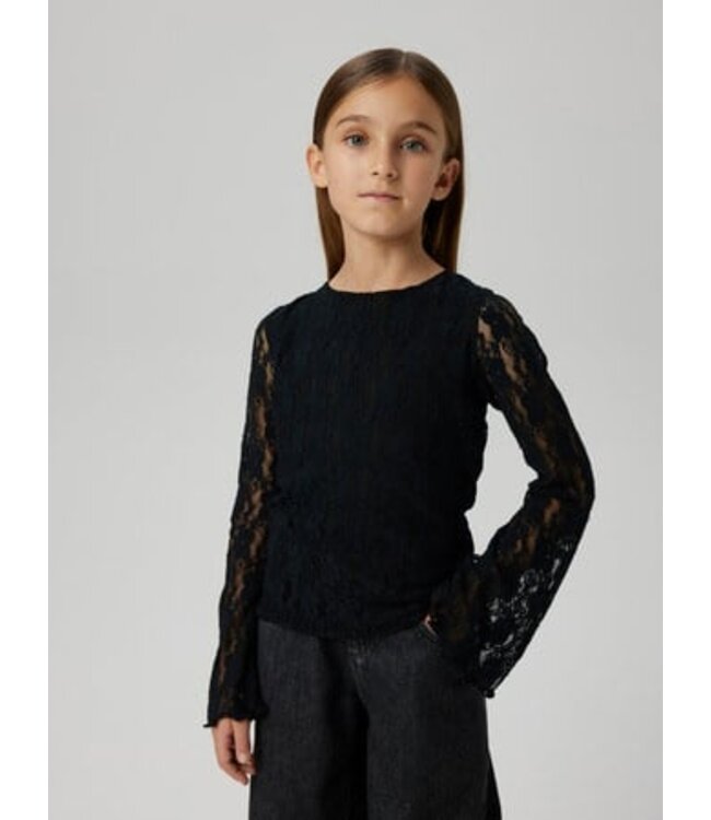 Name it zomer top meisjes - zwart - Nkftepine