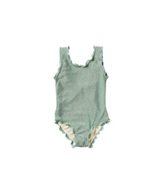 Salted Stories zomer badpak meisjes - groen - Glitter
