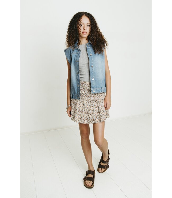 Frankie & Liberty Zomer skort meisjes - multi - bloemenprint - Riona