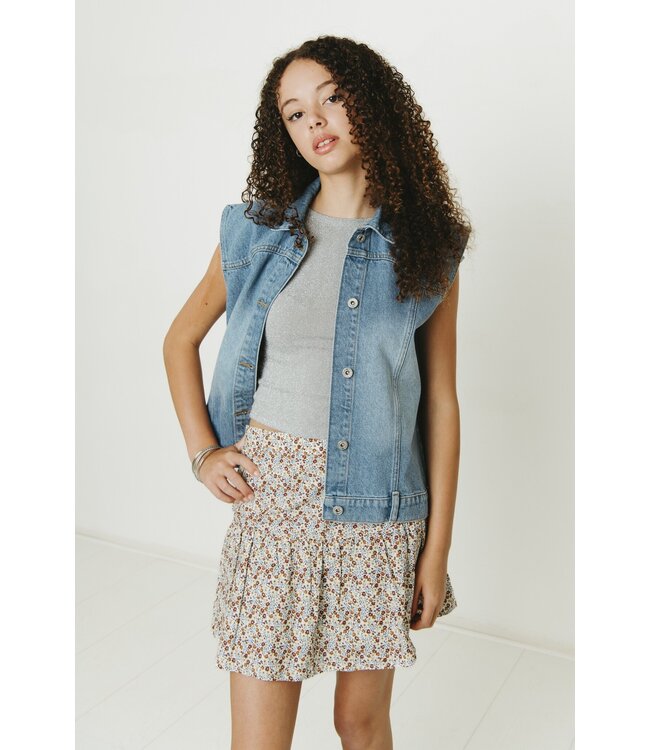 Frankie & Liberty Zomer skort meisjes - multi - bloemenprint - Riona