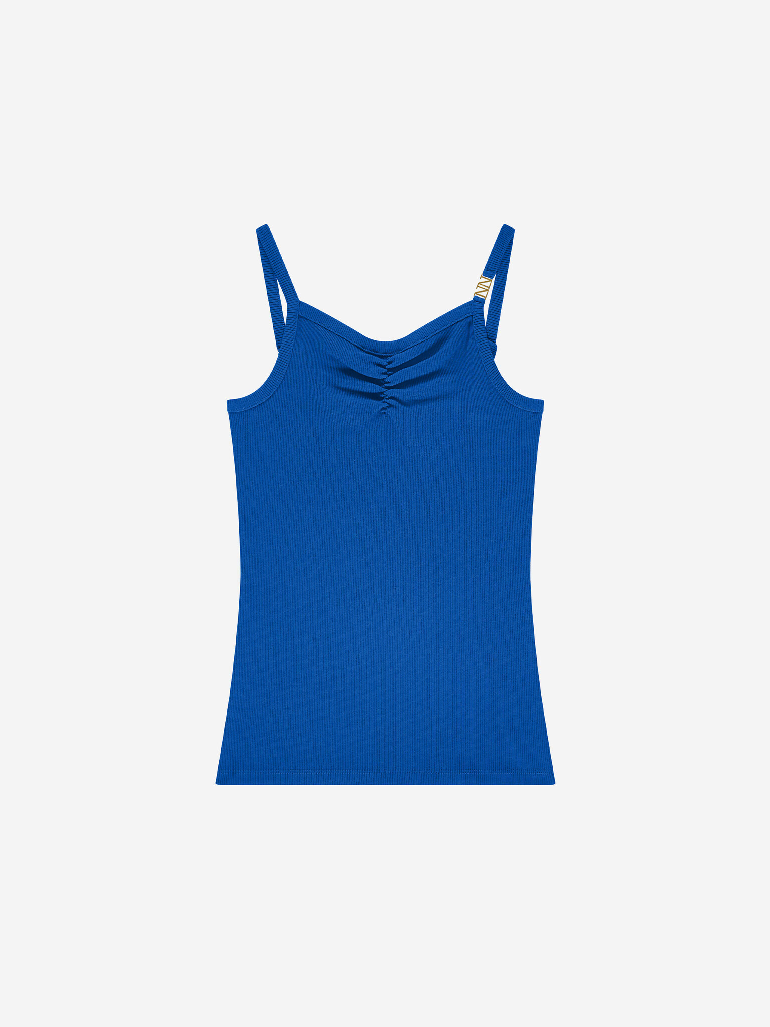 Nik&Nik zomer top meisjes - blauw, rib - Luuna afbeelding