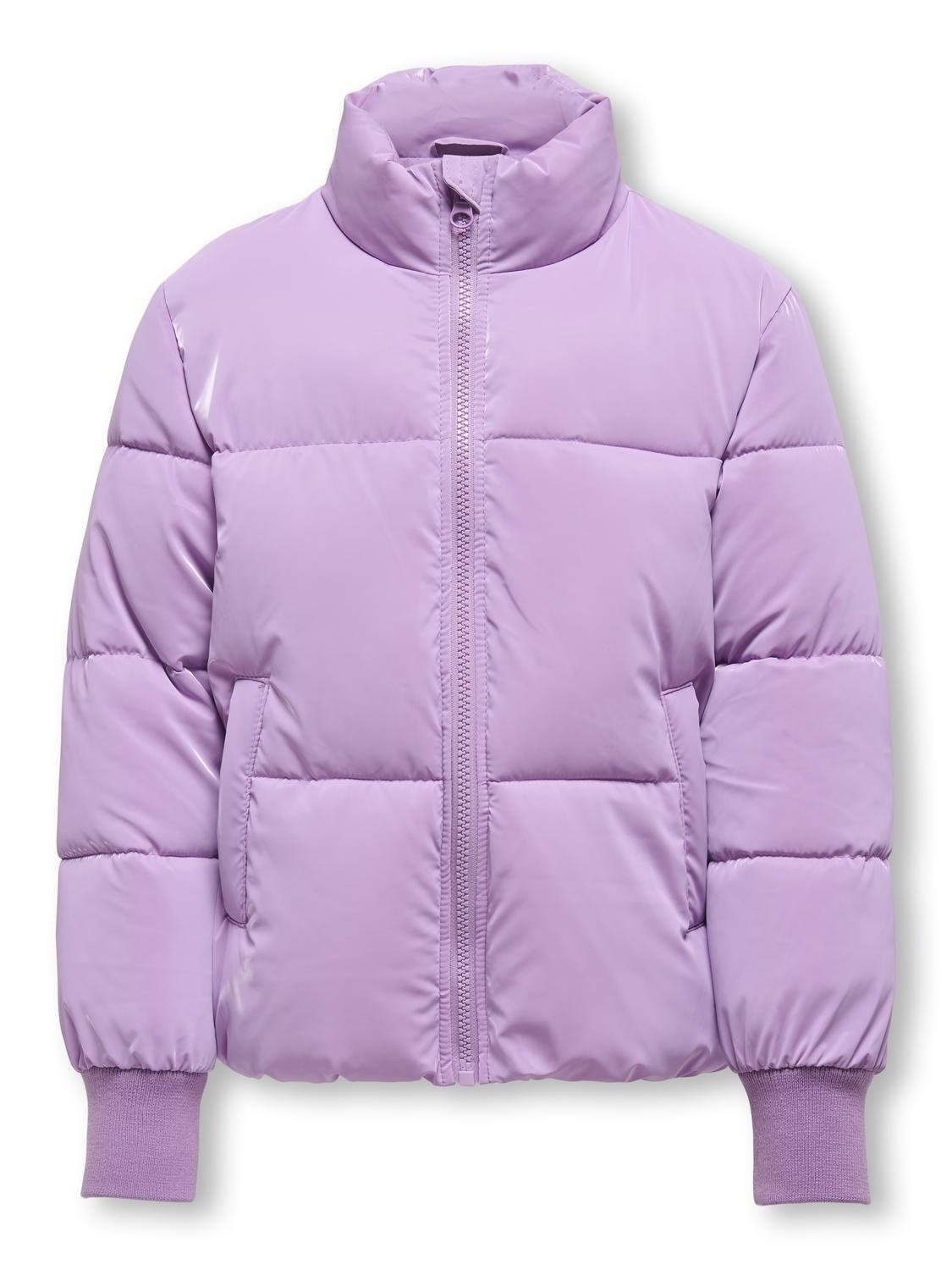 Kids ONLY winterjas meisjes puffer - paars - Kogelise afbeelding