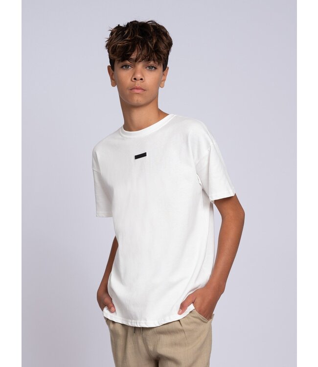Nik&Nik zomer t-shirt jongens - off wit, oversized - Duuke