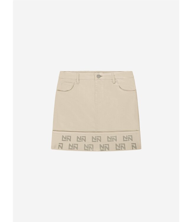 Nik&Nik zomer rok meisjes - taupe - Floor