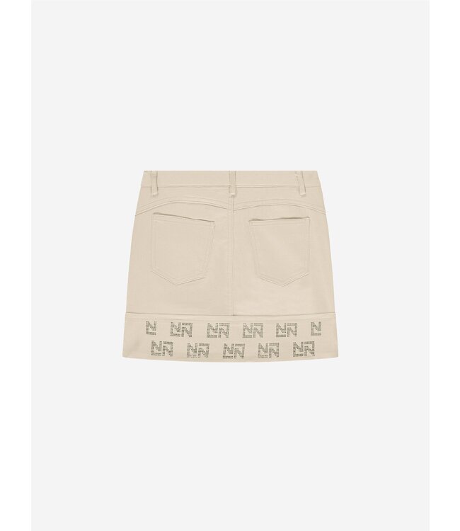 Nik&Nik zomer rok meisjes - taupe - Floor