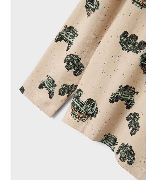 Name it zomer pyjama jongens - wit - NkmNightset