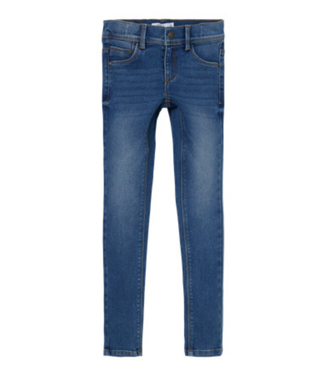 Name it zomer jeans broek meisjes - medium blauw - skinny fit - NkfPolly