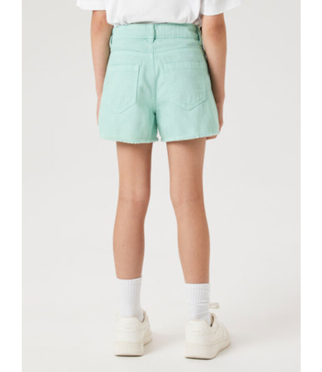 Name it zomer short meisjes - turquoise - NkfRose - mom fit