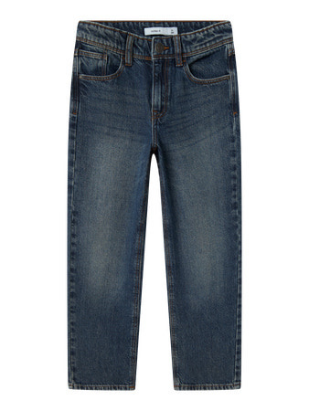 Name it zomer jeans broek jongens - donker blauw - NkmRyan - straight fit afbeelding
