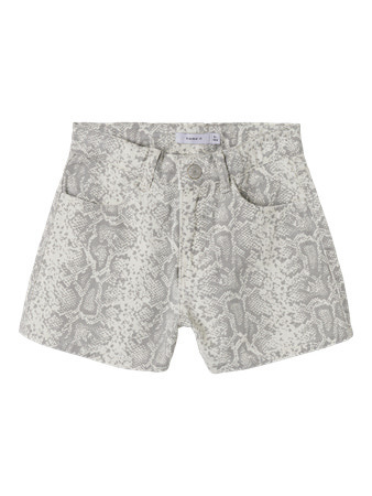 Name it zomer short meisjes - wit - mom fit - NkfRose afbeelding