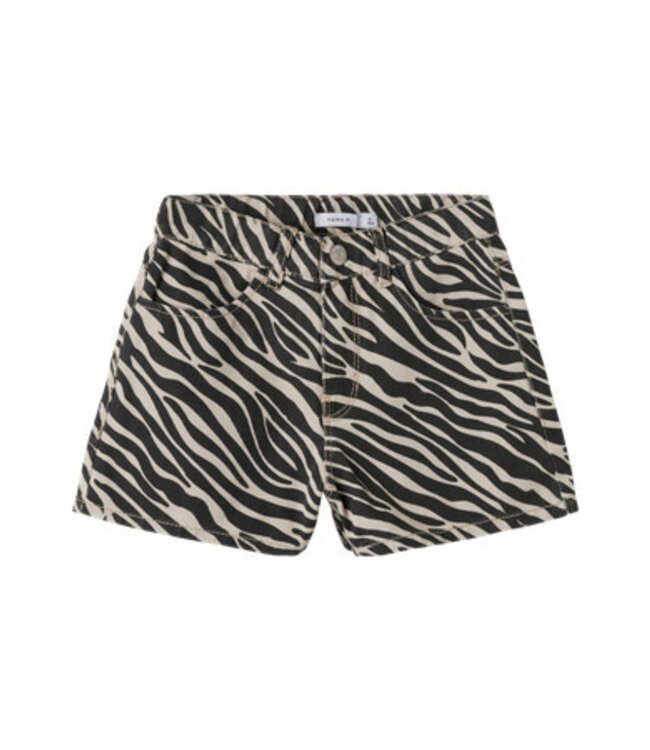 Name it zomer short meisjes - grijs - mom fit - NkfRose