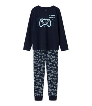 Name it zomer pyjama jongens - blauw - NkmNightset