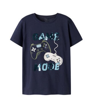 Name it zomer korte mouw t-shirt jongens - blauw - regular fit - NkmKurth