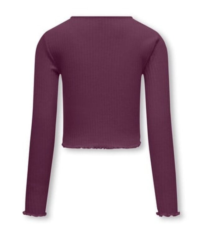 Kids ONLY winter top meisjes - paars - KogNella - stretch fit, longsleeve