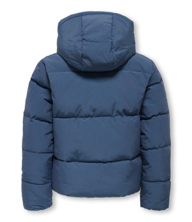 Kids ONLY winter winterjas meisjes - blauw - KogDolly - puffer