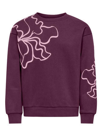 Kids ONLY winter sweater meisjes - paars - KogOdessa - loose fit afbeelding