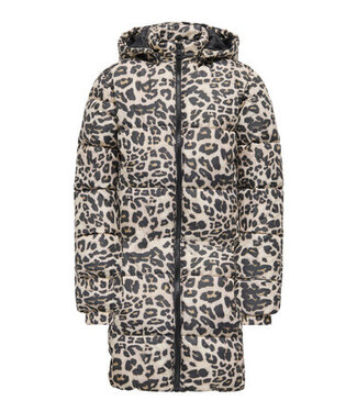 Kids ONLY winter winterjas meisjes - bruin - KogDalia - puffer