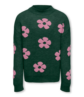 Kids ONLY winter sweater meisjes - groen - KogNaja - regular fit, gebreid