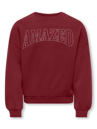 Kids ONLY winter sweater meisjes - paars - KogKiki - oversize fit afbeelding