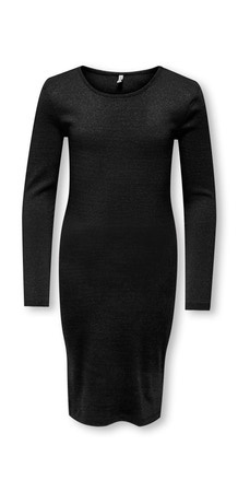 Kids ONLY winter jurk meisjes - zwart - KogTrinny - tight fit - glitter afbeelding