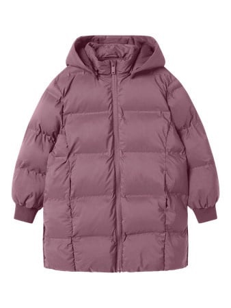 Name it winter winterjas meisjes - paars - puffer, lang - NkfMusk afbeelding