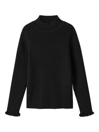 Name it winter sweater meisjes - zwart - regular fit, gebreid - NkfRiaglitter afbeelding