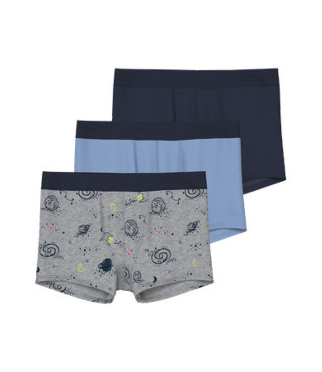 Name it winter ondergoed jongens - grijs - 3p boxer - NkmBoxer