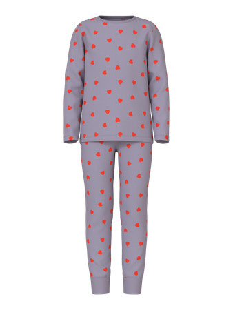 Name it winter pyjama meisjes - paars - NkfNightset