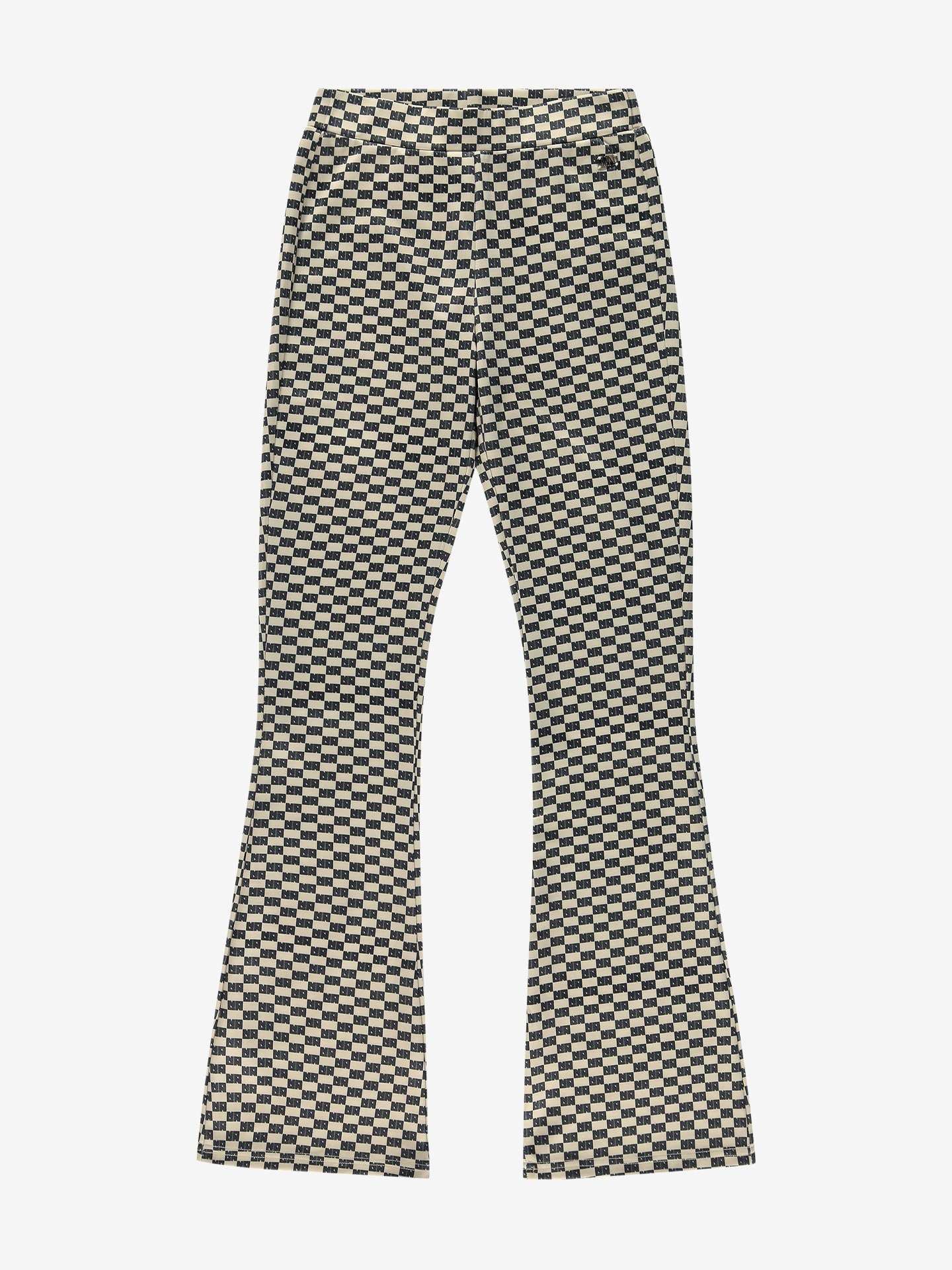 Nik&Nik zomer broek meisjes - taupe / zwart - Gigie afbeelding