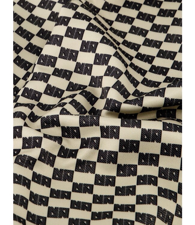 Nik&Nik zomer broek meisjes - taupe / zwart - Gigie