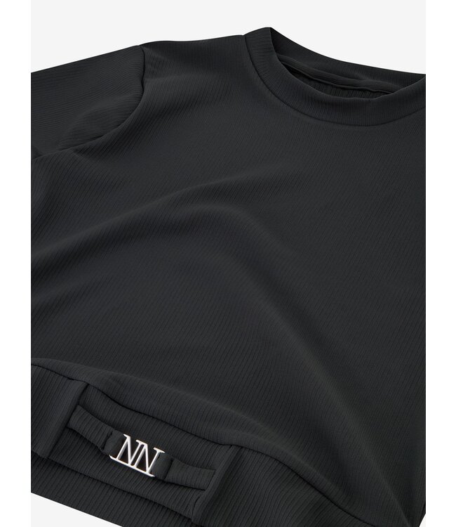 Nik&Nik zomer top meisjes - zwart - Lily