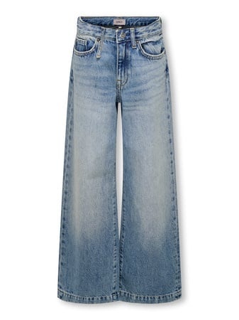 Kids ONLY winter jeansbroek meisjes - blauw - KogBroome - wide leg fit afbeelding