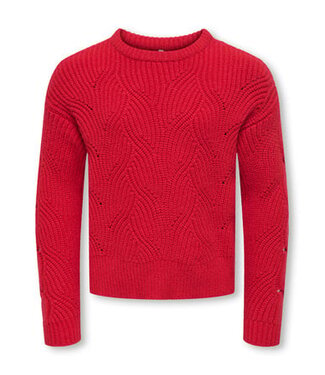 Kids ONLY winter sweater meisjes - rood - KogKatia - regular fit