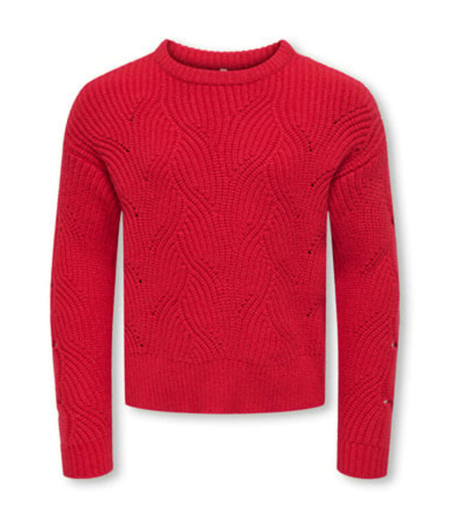 Kids ONLY winter sweater meisjes - rood - KogKatia - regular fit
