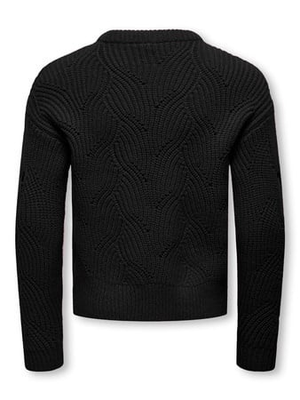 Kids ONLY winter sweater meisjes - zwart - KogKatia - regular fit afbeelding