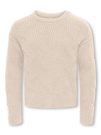 Kids ONLY winter sweater meisjes - wit - KogKatia - regular fit afbeelding