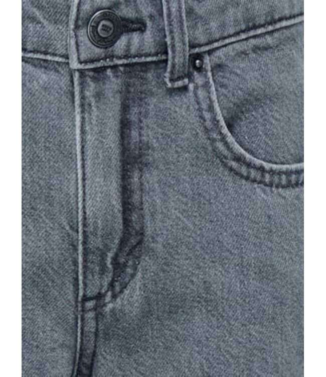 Kids ONLY winter jeansbroek meisjes - grijs - KogJuicy - wide leg fit